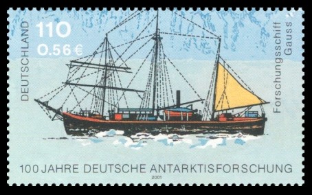 110 Pf / 0,56 € Briefmarke: 100 Jahre deutsche Antarktisforschung 110 Pf / 0,56 € Briefmarke: 100 Jahre deutsche Antarktisforschung