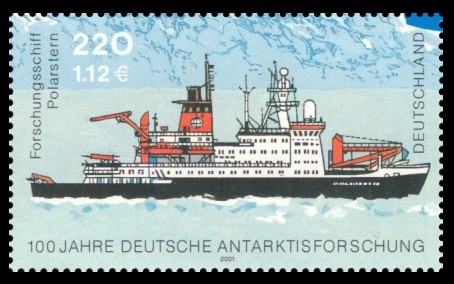 220 Pf / 1,12 € Briefmarke: 100 Jahre deutsche Antarktisforschung