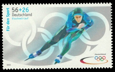56 + 26 Ct Briefmarke: Für den Sport 2002, Olympische Winterspiele 2002 56 + 26 Ct Briefmarke: Für den Sport 2002, Olympische Winterspiele 2002