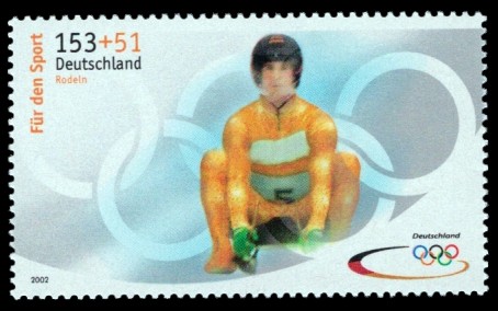 153 + 51 Ct Briefmarke: Für den Sport 2002, Olympische Winterspiele 2002