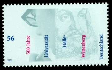 56 Ct Briefmarke: 500 Jahre Universität Halle-Wittenberg