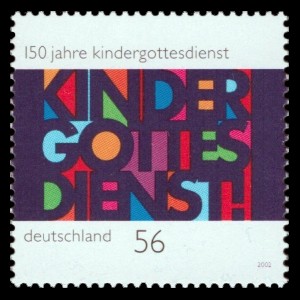 56 Ct Briefmarke: 150 Jahre Kindergottesdienst