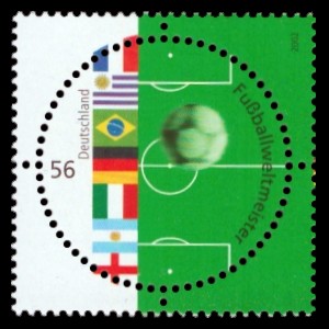 56 Ct Briefmarke: Fußballweltmeister 56 Ct Briefmarke: Fußballweltmeister