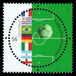 56 Ct Briefmarke: Fußballweltmeister