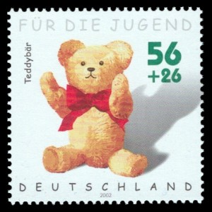 56 + 26 Ct Briefmarke: Für die Jugend 2002, Spielzeug