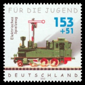 153 + 51 Ct Briefmarke: Für die Jugend 2002, Spielzeug