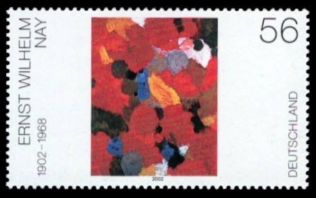 56 Ct Briefmarke: 100. Geburtstag Ernst Wilhelm Nay 56 Ct Briefmarke: 100. Geburtstag Ernst Wilhelm Nay