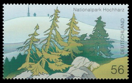 56 Ct Briefmarke: Nationalpark Hochharz