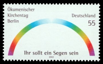 55 Ct Briefmarke: Ökumenischer Kirchentag Berlin