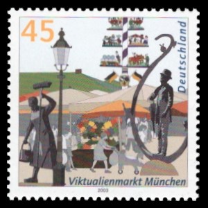 45 Ct Briefmarke: Viktualienmarkt München