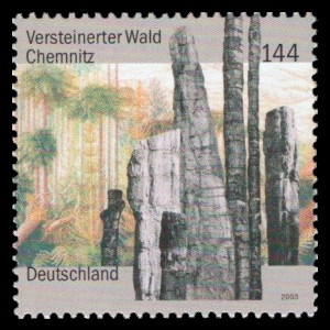 144 Ct Briefmarke: Versteinerter Wald Chemnitz 144 Ct Briefmarke: Versteinerter Wald Chemnitz