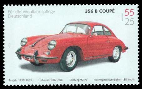 55 + 25 Ct Briefmarke: Wohlfahrtsmarke 2003, Automobile 55 + 25 Ct Briefmarke: Wohlfahrtsmarke 2003, Automobile
