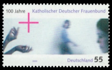 55 Ct Briefmarke: 100 Jahre Katholischer Deutscher Frauenbund