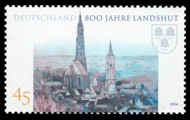 45 Ct Briefmarke: 800 Jahre Landshut