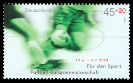 45 + 20 Ct Briefmarke: Für den Sport 2004