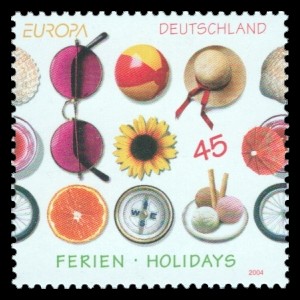 45 Ct Briefmarke: Europamarke 2004, Ferien