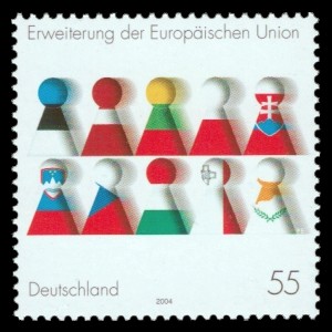 55 Ct Briefmarke: Erweiterung der Europäischen Union
