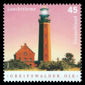 45 Ct Briefmarke: Leuchttürme, Greifswalder Oie