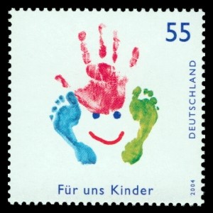 55 Ct Briefmarke: Für uns Kinder 2004