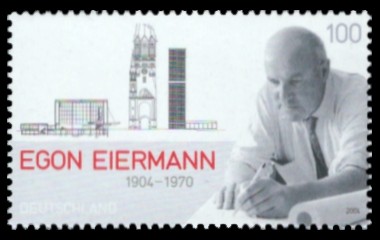 100 Ct Briefmarke: 100. Geburtstag Egon Eiermann 100 Ct Briefmarke: 100. Geburtstag Egon Eiermann
