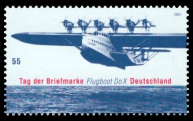 55 Ct Briefmarke: Tag der Briefmarke, Flugboot Do X