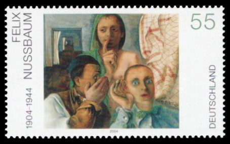 55 Ct Briefmarke: Moderne Gemälde, Felix Nussbaum 55 Ct Briefmarke: Moderne Gemälde, Felix Nussbaum