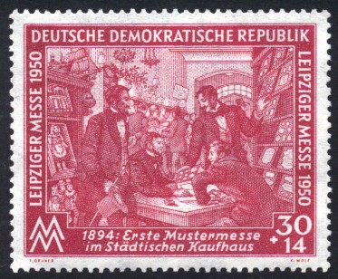 Leipziger Messe 1950 Briefmarke Ddr