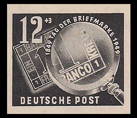 12 + 3 Pf Briefmarke: Deutsche Briefmarkenausstellung DEBRIA in Leipzig