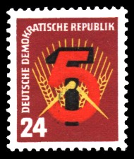 24 Pf Briefmarke: Erster Fünfjahresplan 24 Pf Briefmarke: Erster Fünfjahresplan