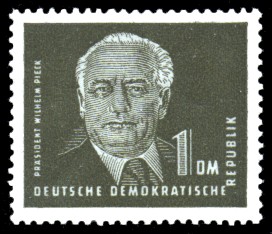 1 DM Briefmarke: Freimarke - Präsident Wilhelm Pieck