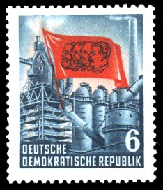 6 Pf Briefmarke: 70. Todestag von Karl Marx