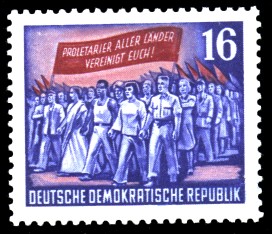 16 Pf Briefmarke: 70. Todestag von Karl Marx
