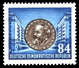 84 Pf Briefmarke: 70. Todestag von Karl Marx 84 Pf Briefmarke: 70. Todestag von Karl Marx