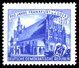 35 Pf Briefmarke: 700 Jahre Frankfurt an der Oder