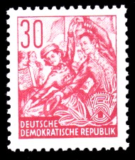 30 Pf Briefmarke: Fünfjahresplan 30 Pf Briefmarke: Fünfjahresplan
