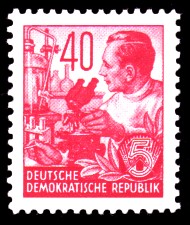 40 Pf Briefmarke: Fünfjahresplan