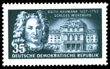 35 Pf Briefmarke: 200. Todestag Balthasar Neumann