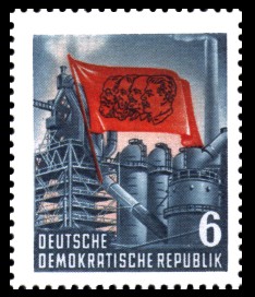 6 Pf Briefmarke: Karl Marx Jahr