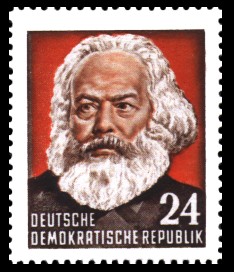 24 Pf Briefmarke: Karl Marx Jahr