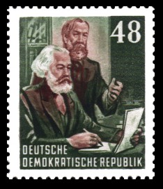 48 Pf Briefmarke: Karl Marx Jahr 48 Pf Briefmarke: Karl Marx Jahr