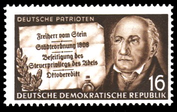 16 Pf Briefmarke: Deutsche Patrioten, Freiherr vom Stein