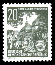 20 Pf Briefmarke: 2.Ausgabe Fünfjahresplan 20 Pf Briefmarke: 2.Ausgabe Fünfjahresplan