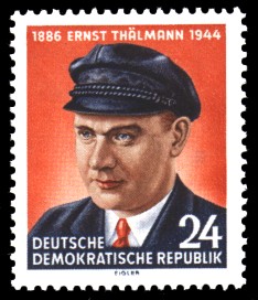 24 Pf Briefmarke: 10. Todestag von Ernst Thälmann 24 Pf Briefmarke: 10. Todestag von Ernst Thälmann