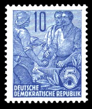 10 Pf Briefmarke: Freimarke Fünfjahresplan