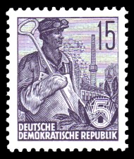 15 Pf Briefmarke: Freimarke Fünfjahresplan 15 Pf Briefmarke: Freimarke Fünfjahresplan