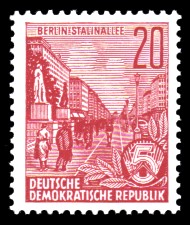 20 Pf Briefmarke: Freimarke Fünfjahresplan 20 Pf Briefmarke: Freimarke Fünfjahresplan