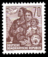 70 Pf Briefmarke: Freimarke Fünfjahresplan