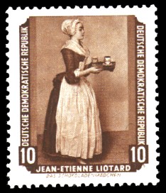 10 Pf Briefmarke: Gemälde - von der Sowjetunion zurückgeführte