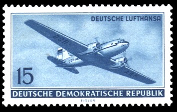 15 Pf Briefmarke: Deutsche Lufthansa 15 Pf Briefmarke: Deutsche Lufthansa