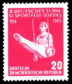 20 Pf Briefmarke: 2. Deutsches Turn- und Sportfest Leipzig